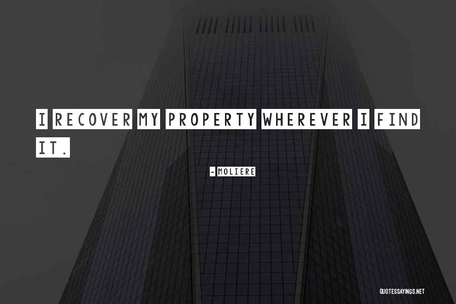 Property Your Way Quotes By Moliere