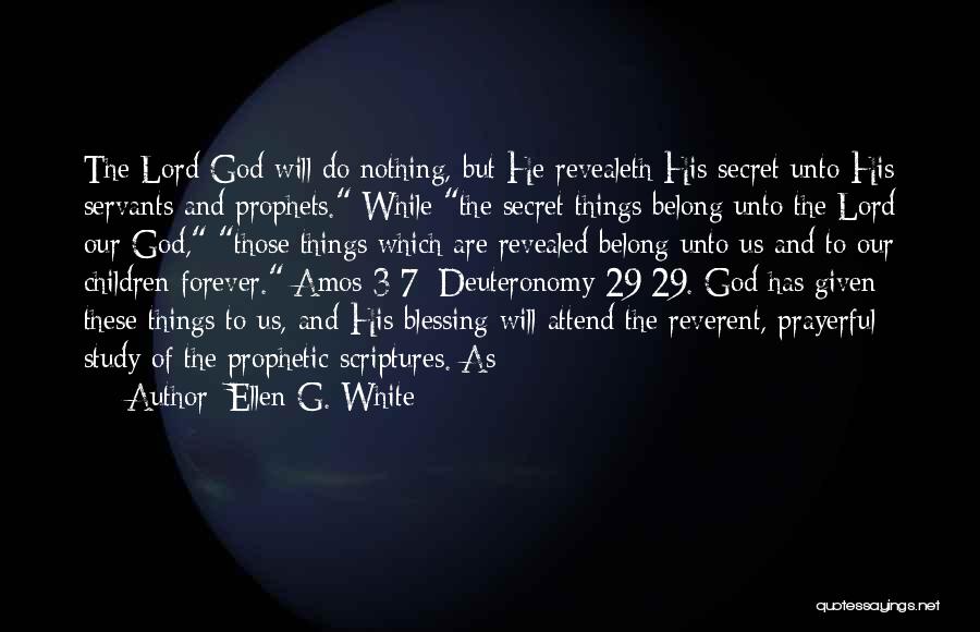 Prophetic Blessing Quotes By Ellen G. White