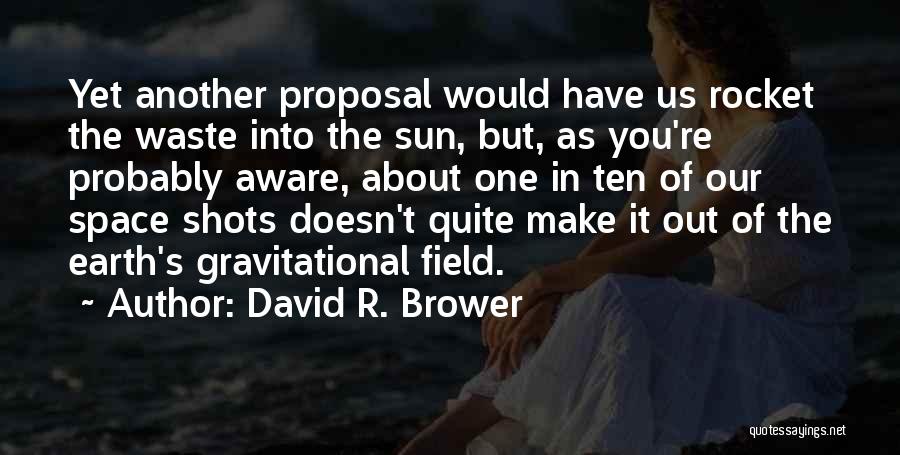 Proposal Quotes By David R. Brower