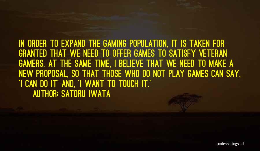 Proposal Quotes By Satoru Iwata