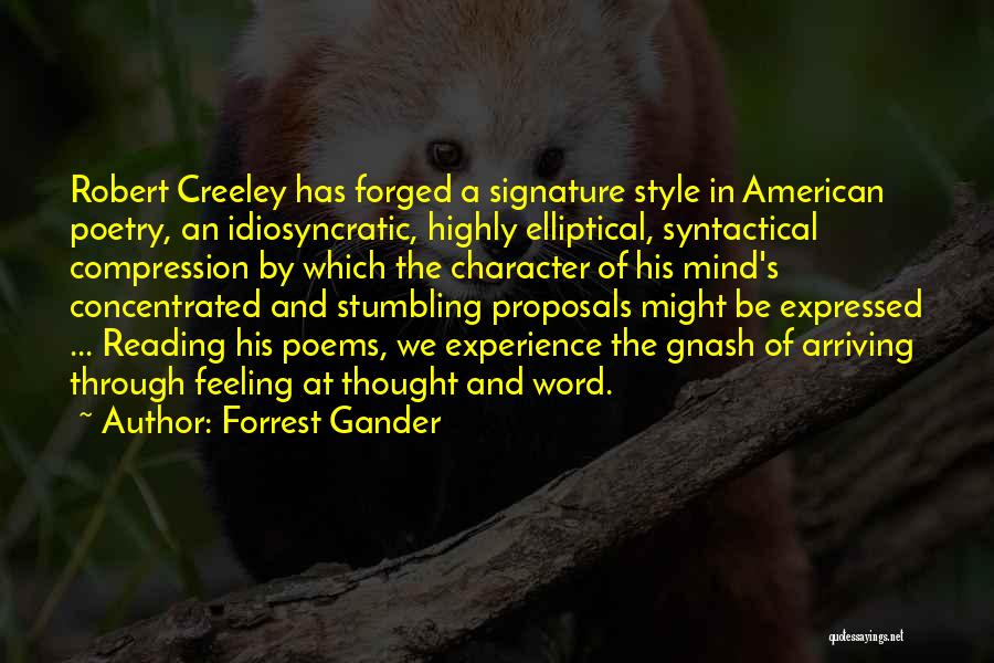 Proposals Quotes By Forrest Gander