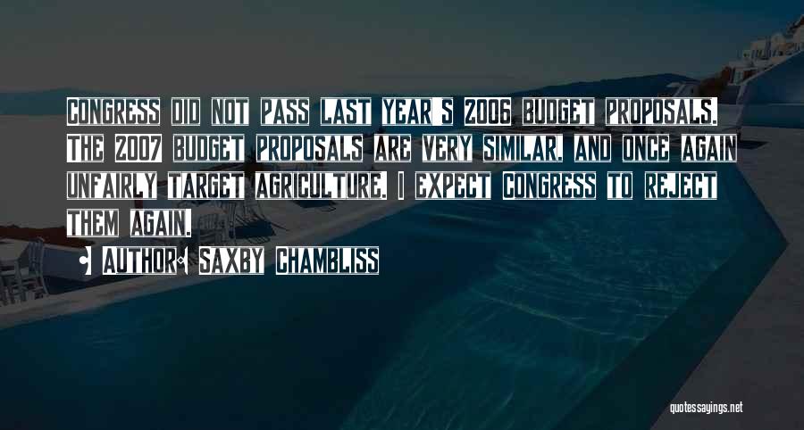 Proposals Quotes By Saxby Chambliss