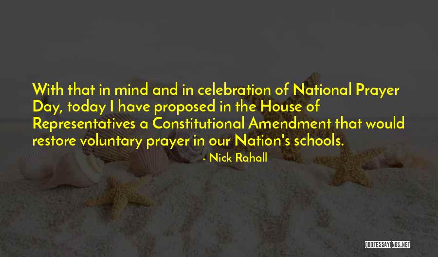 Proposed Day Quotes By Nick Rahall