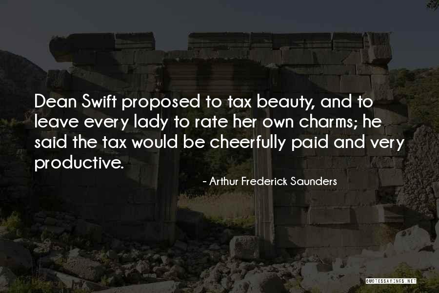 Proposed Tax Quotes By Arthur Frederick Saunders Proposed Tax Quotes By Arthur Frederick Saunders