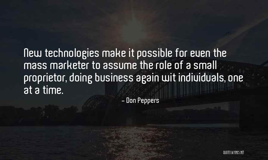 Proprietor Quotes By Don Peppers