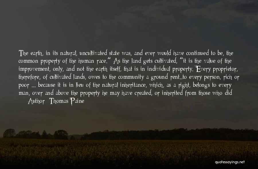 Proprietor Quotes By Thomas Paine