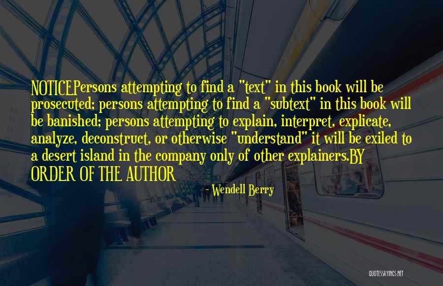 Prosecuted Quotes By Wendell Berry Prosecuted Quotes By Wendell Berry