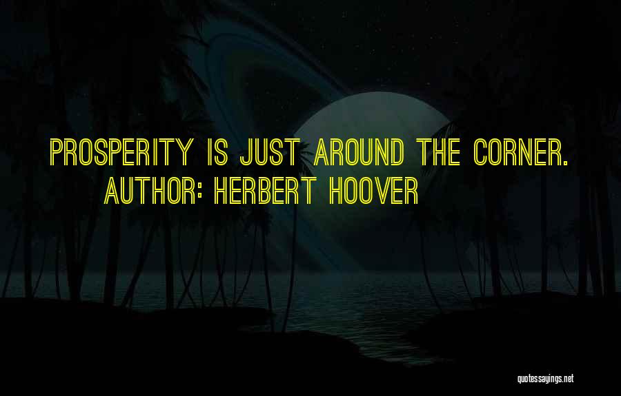 Prosperity Quotes By Herbert Hoover