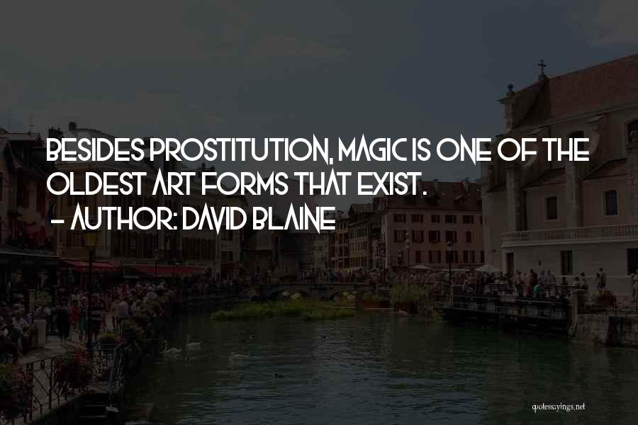 Prostitution Quotes By David Blaine