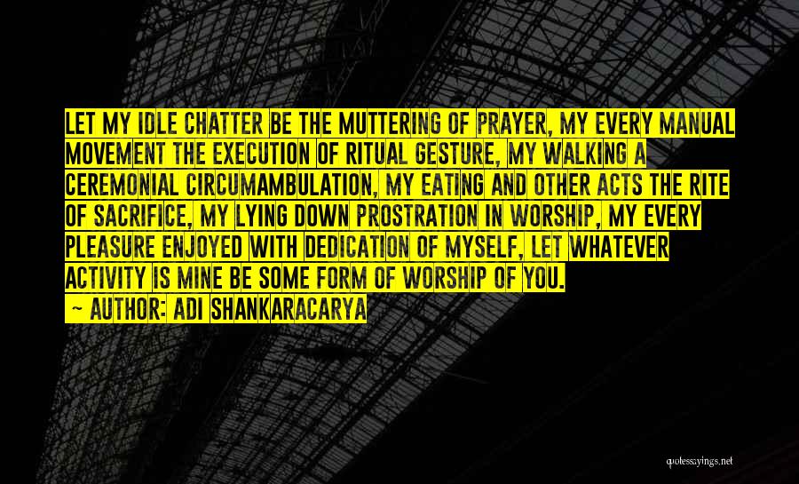 Prostration Quotes By Adi Shankaracarya