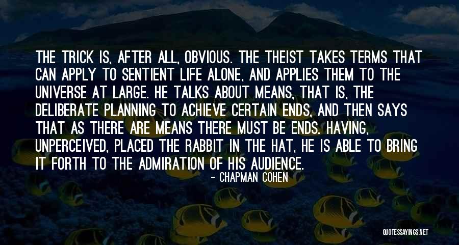 Protastructure Quotes By Chapman Cohen Protastructure Quotes By Chapman Cohen