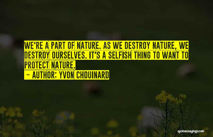 Protect Nature Quotes By Yvon Chouinard