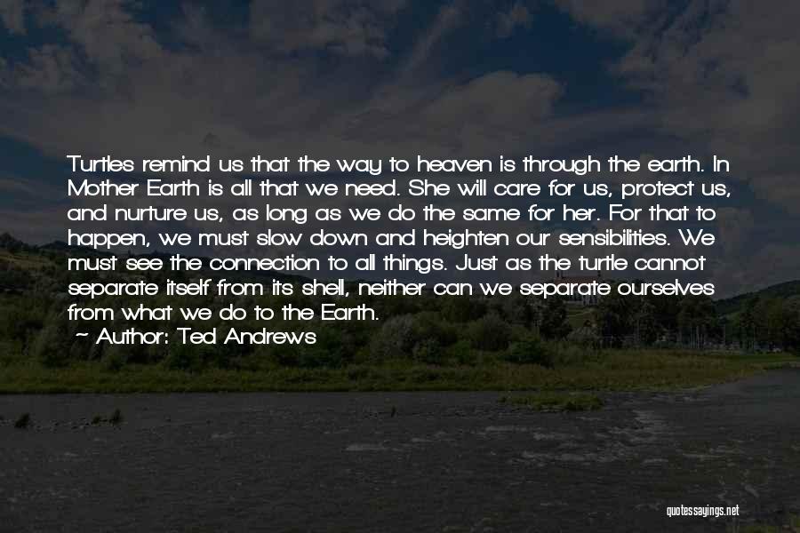Protect Our Mother Earth Quotes By Ted Andrews