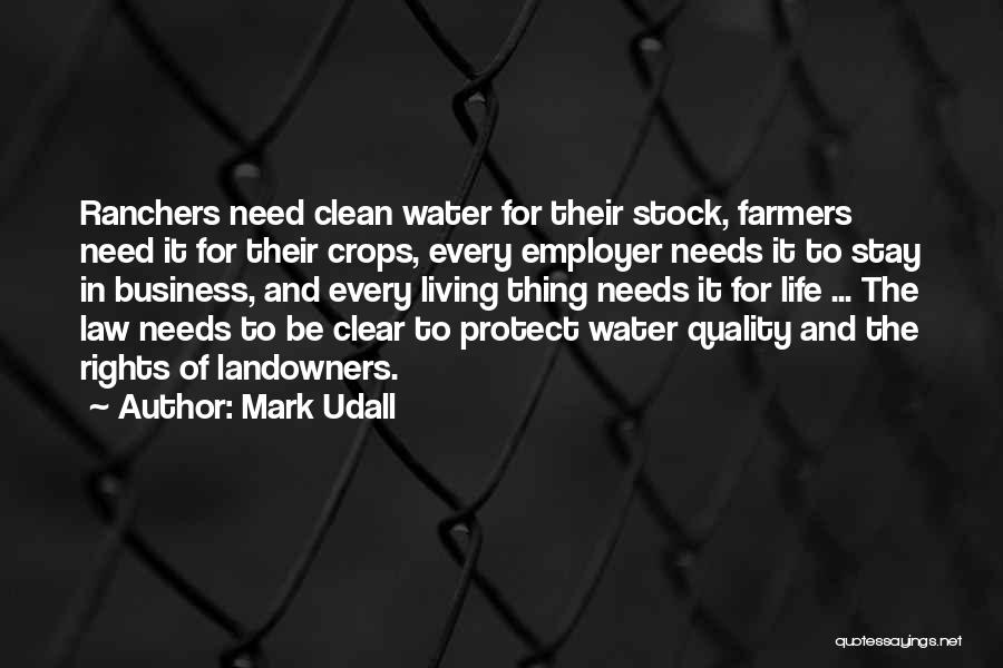 Protect Water Quotes By Mark Udall