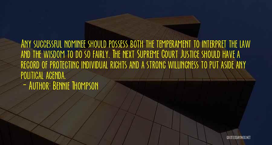 Protecting Rights Quotes By Bennie Thompson