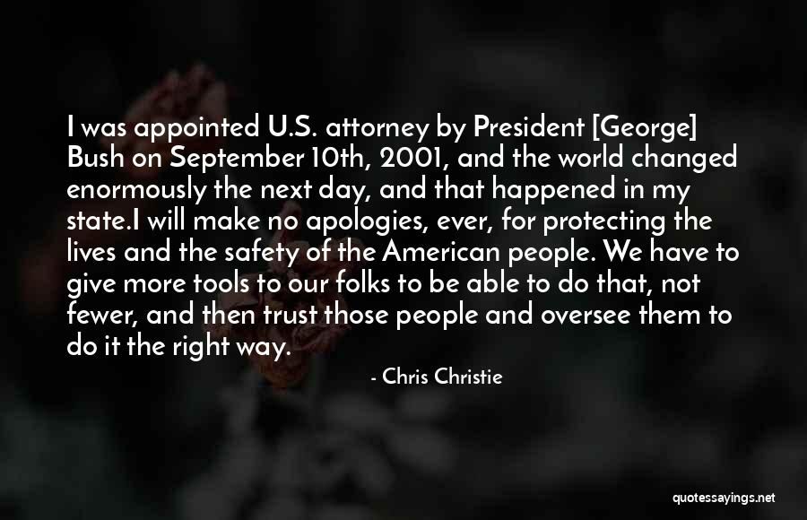 Protecting The World Quotes By Chris Christie