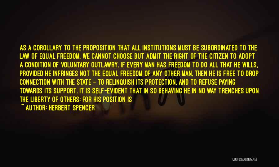 Protection Of Rights Quotes By Herbert Spencer