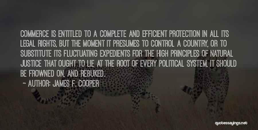 Protection Of Rights Quotes By James F. Cooper