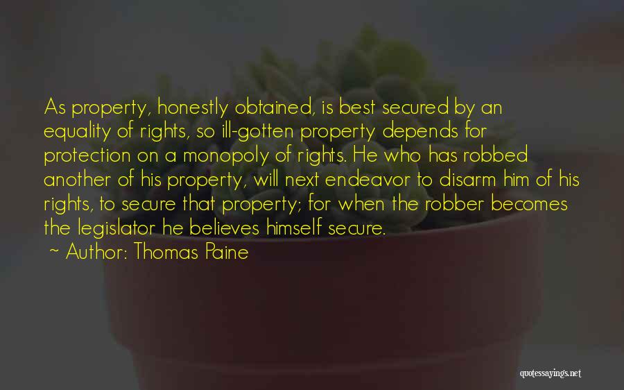 Protection Of Rights Quotes By Thomas Paine