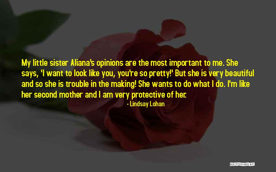 Protective Little Sister Quotes By Lindsay Lohan Protective Little Sister Quotes By Lindsay Lohan