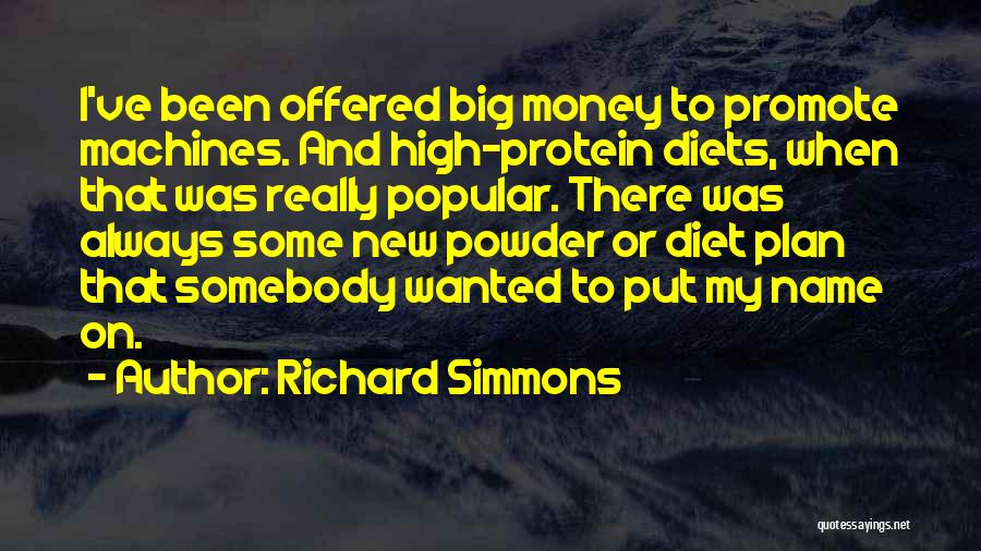 Protein Powder Quotes By Richard Simmons
