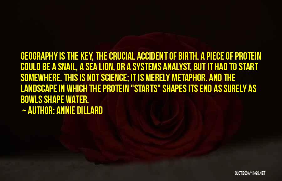 Protein Science Quotes By Annie Dillard