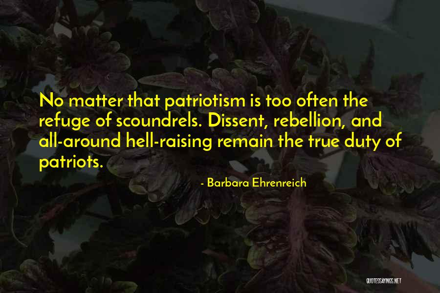 Protest And Patriotism Quotes By Barbara Ehrenreich