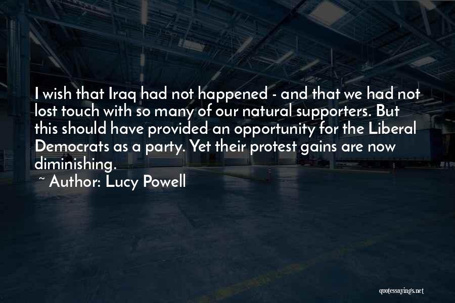 Protest Quotes By Lucy Powell