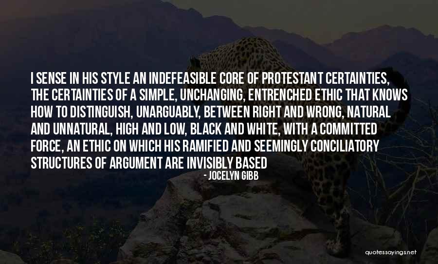 Protestant Ethic Quotes By Jocelyn Gibb