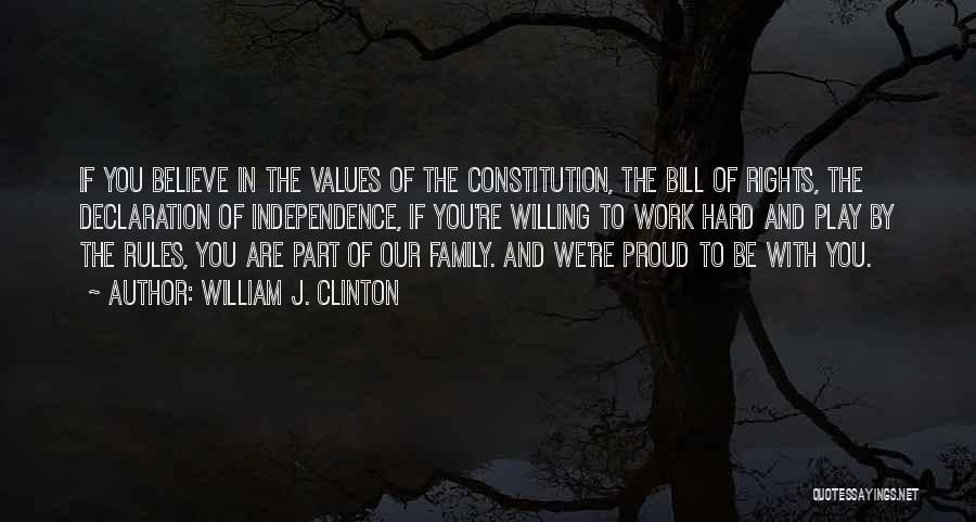 Proud Of Family Quotes By William J. Clinton