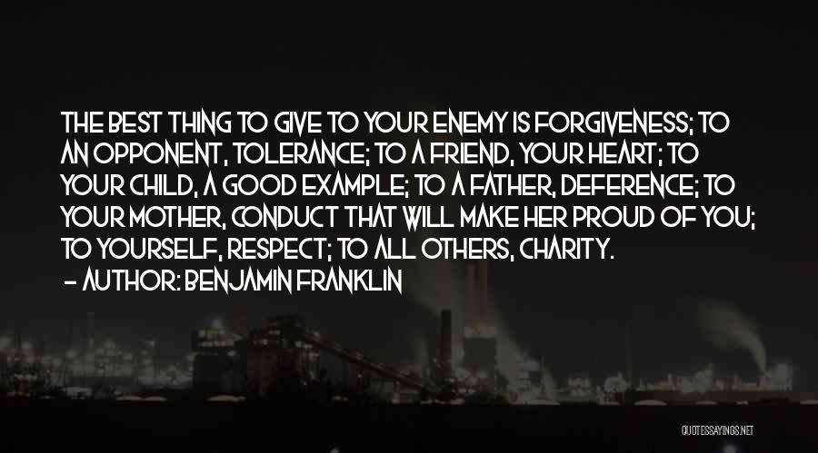 Proud Of Mother Quotes By Benjamin Franklin