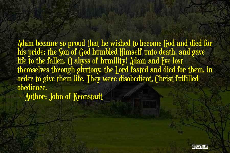 Proud Of Son Quotes By John Of Kronstadt