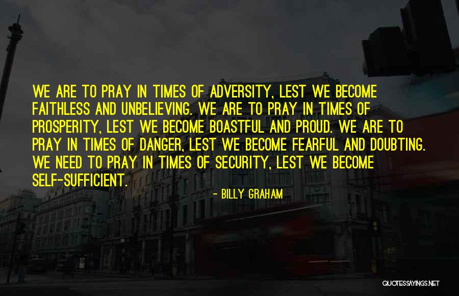 Proud Quotes By Billy Graham