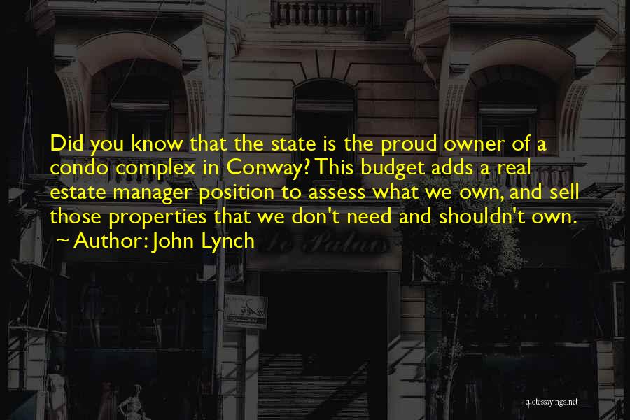 Proud To Know You Quotes By John Lynch