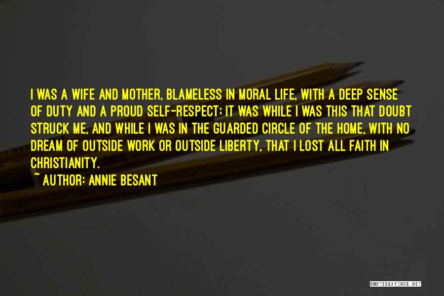 Proud Wife And Mother Quotes By Annie Besant