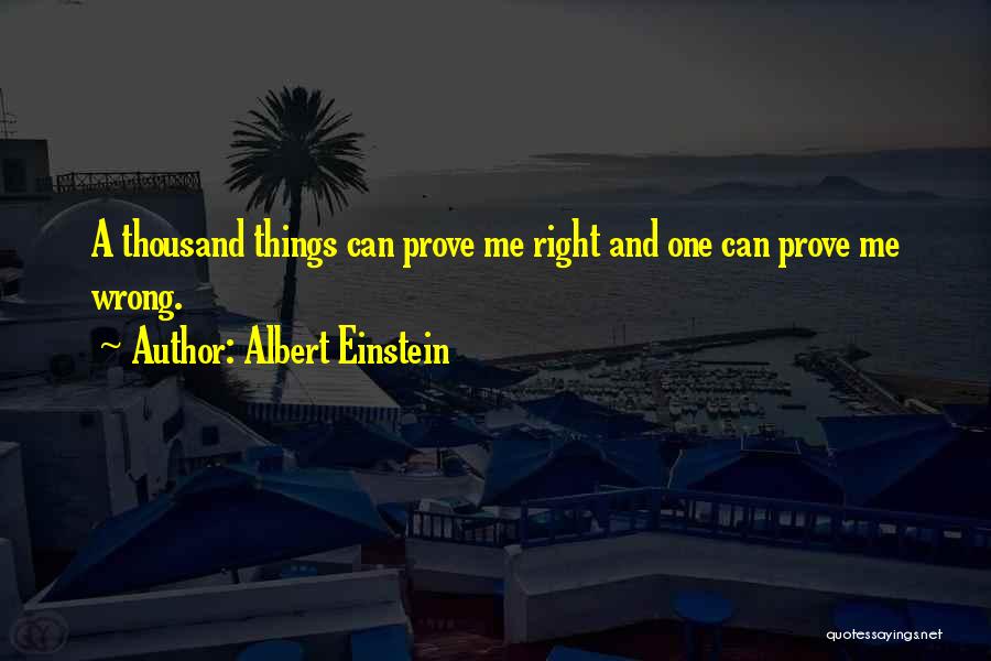 Prove Me Wrong Quotes By Albert Einstein