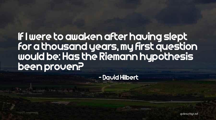 Proven Quotes By David Hilbert