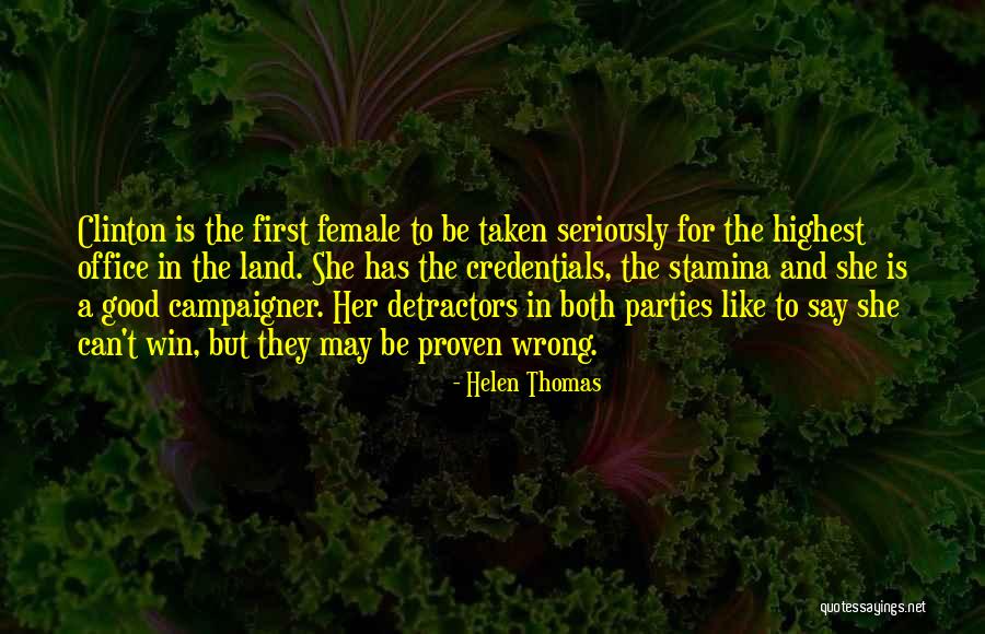 Proven Quotes By Helen Thomas