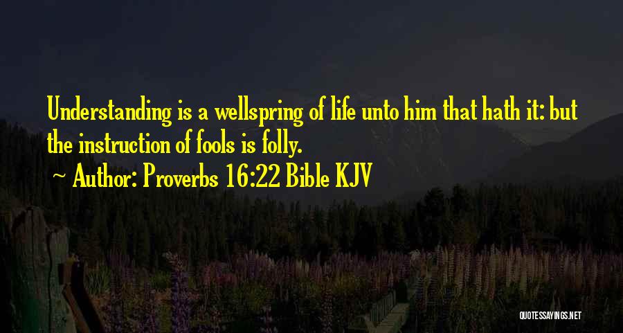 Proverbs 16:22 Bible KJV Quotes 461613 Proverbs 16:22 Bible KJV Quotes 461613