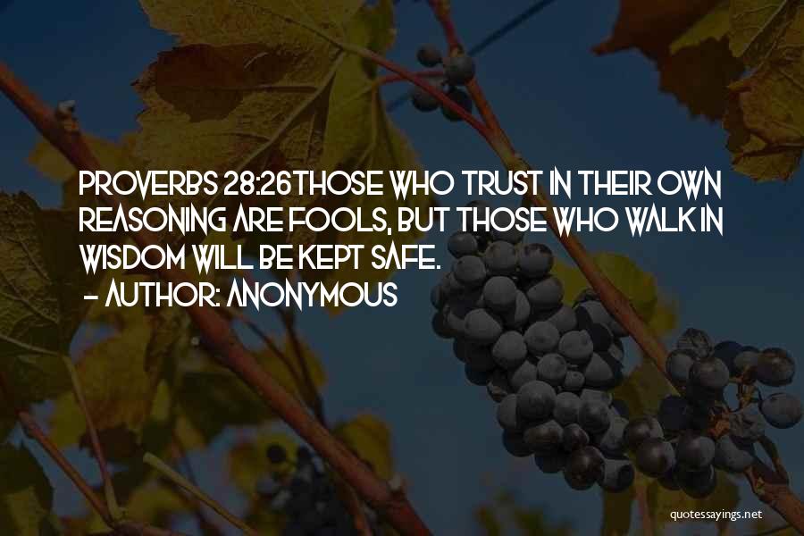 Proverbs Bible Quotes By Anonymous