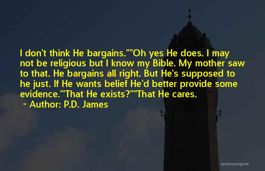 Provide Bible Quotes By P.D. James