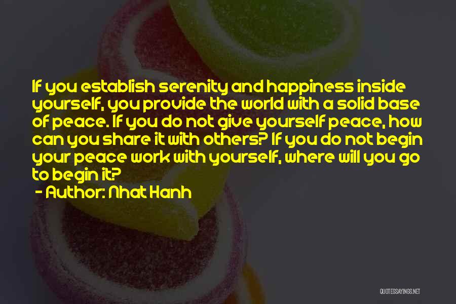 Provide Happiness Quotes By Nhat Hanh