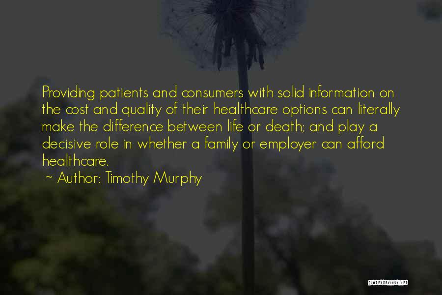 Providing Healthcare Quotes By Timothy Murphy
