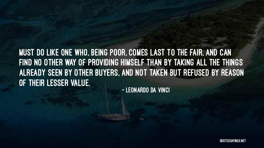 Providing Value Quotes By Leonardo Da Vinci