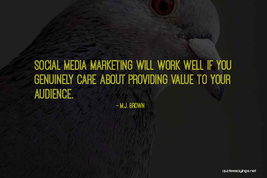 Providing Value Quotes By M.J. Brown