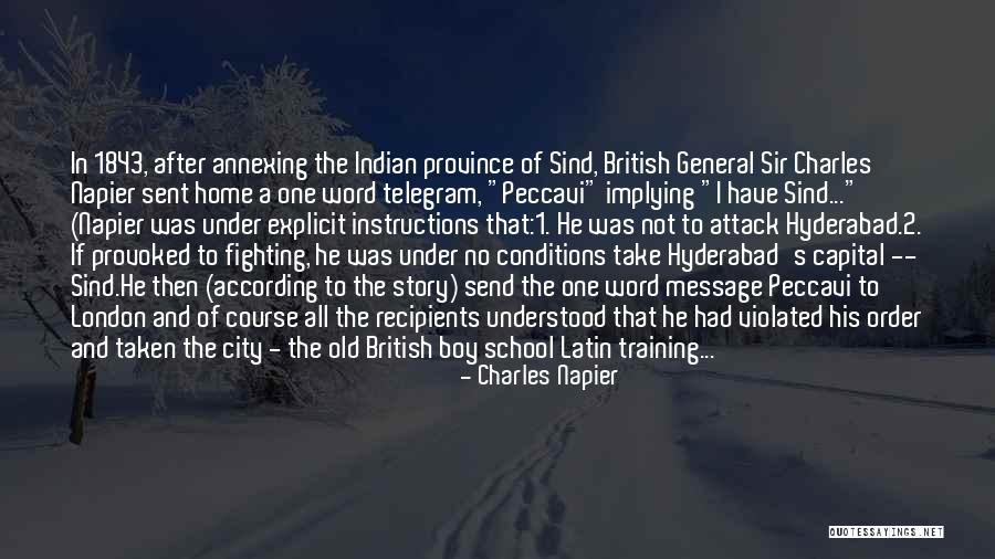Province 1 Quotes By Charles Napier Province 1 Quotes By Charles Napier