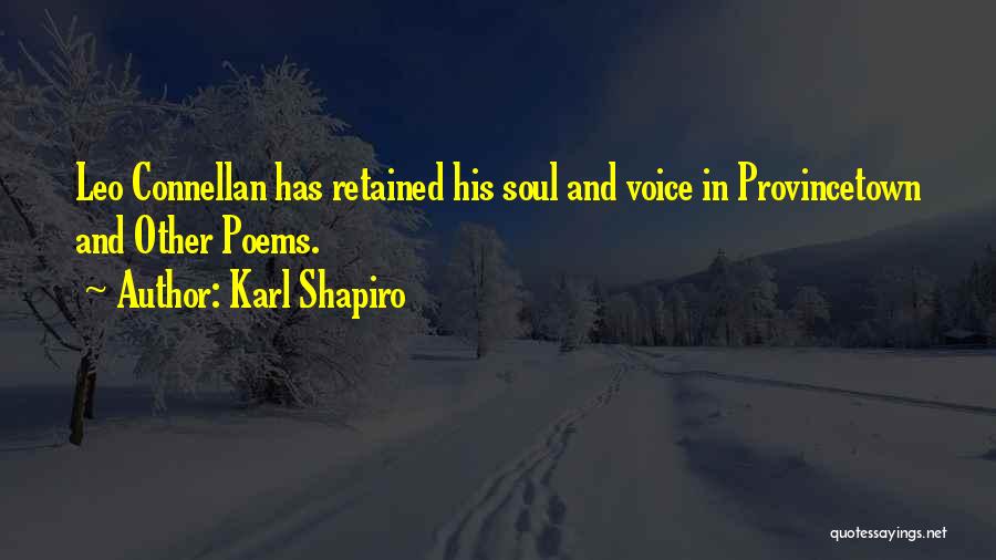 Provincetown Quotes By Karl Shapiro