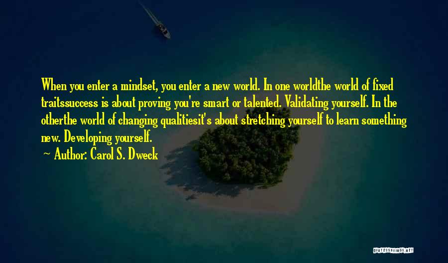 Proving Something To Yourself Quotes By Carol S. Dweck