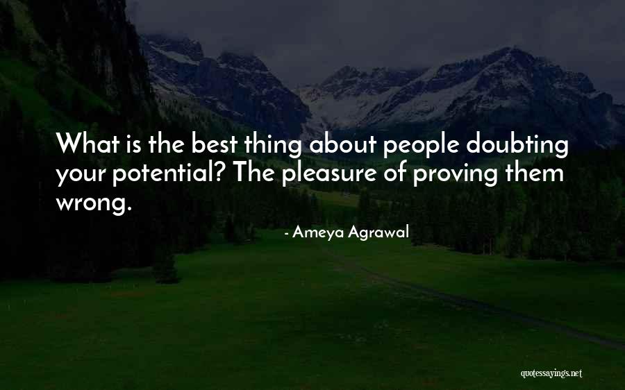 Proving Yourself Quotes By Ameya Agrawal