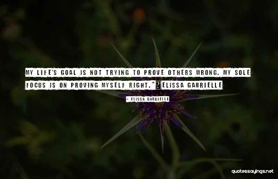 Proving Yourself Right Quotes By Elissa Gabrielle